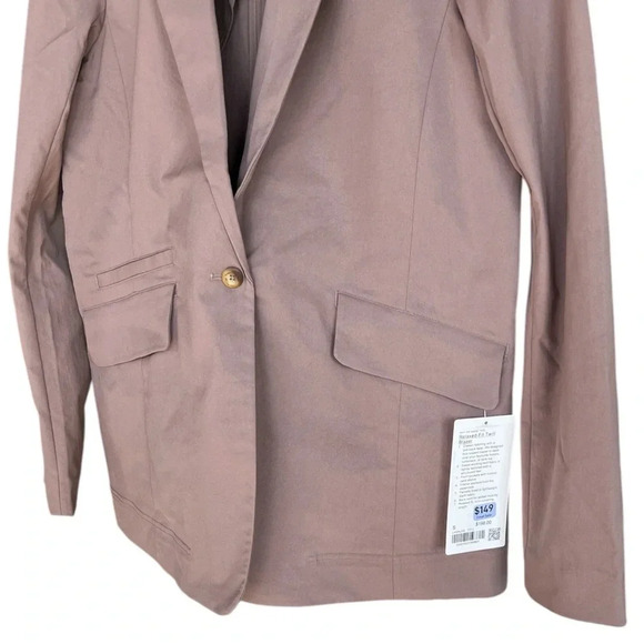 Lululemon Women's Small Relaxed-Fit Twill Blazer Jacket Taupetastic Formal - Picture 6 of 13